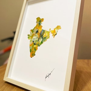 Carte de l’Inde - Peinture