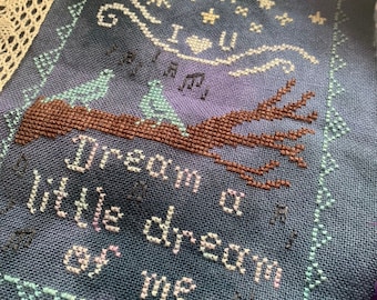 Dream a Little Dream of Me - PDF Pattern - Cross Stitch - Darling & Whimsy Designs