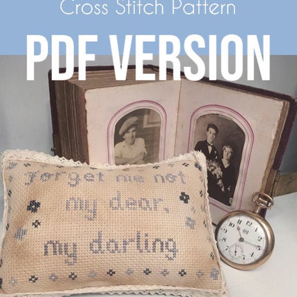 Forget Me Not - Cross Stitch Pattern - PDF Chart