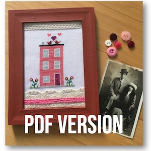 Valentine Jelly Bean House - Cross Stitch Pattern - PDF VERSION