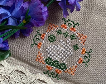 Quirky Quaker: Bunny - PDF Pattern - Cross Stitch - Darling & Whimsy Designs