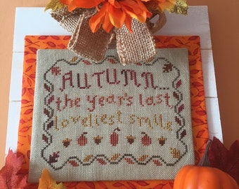 Ode to Autumn - Cross Stitch Pattern - PDF Chart