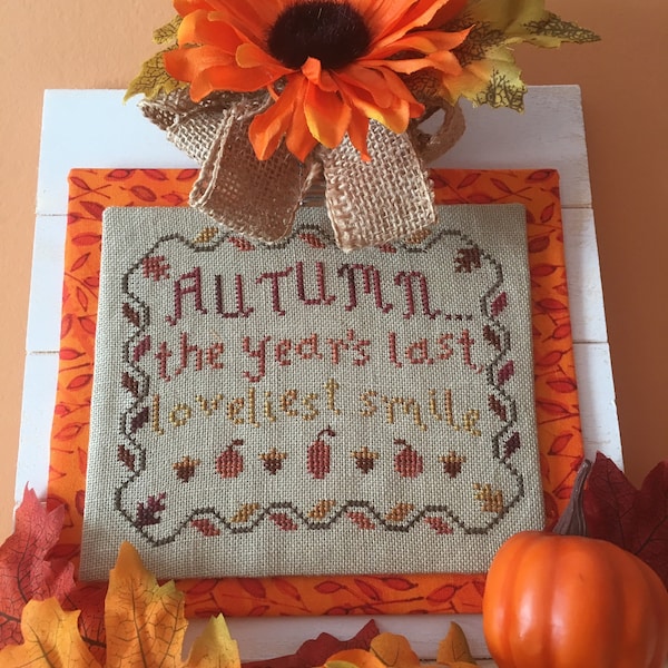 Ode to Autumn - Cross Stitch Pattern - PDF Chart
