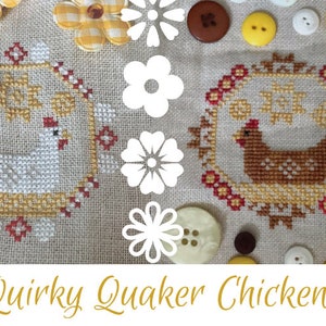 Quirky Quaker Cross Stitch Ornament – Cross-Stitch