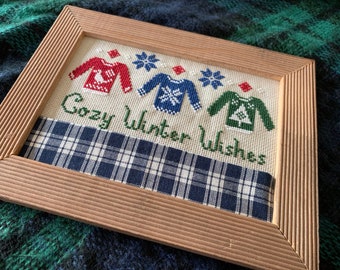 Cozy Winter Wishes - Cross Stitch Pattern - PDF Pattern