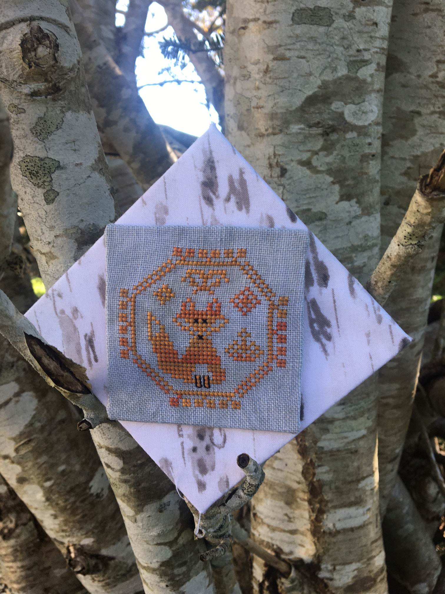 Quirky Quakers #4: Fox - Cross Stitch Pattern - PDF Chart