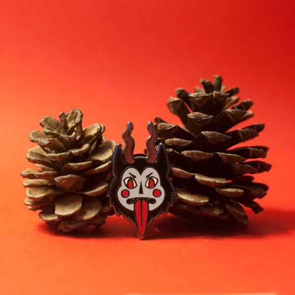 Krampus Enamel Pin