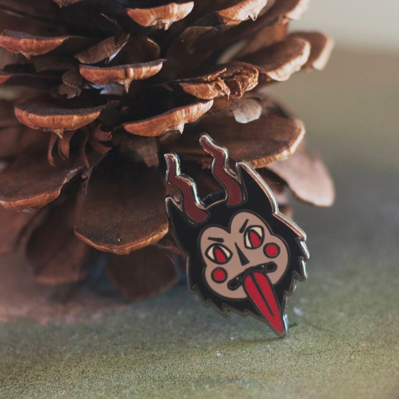 Krampus Enamel Pin