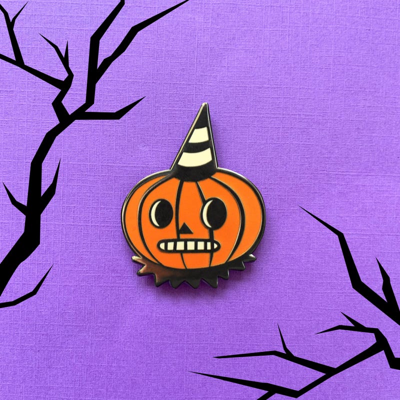 Spooky Enamel Pin Etsy