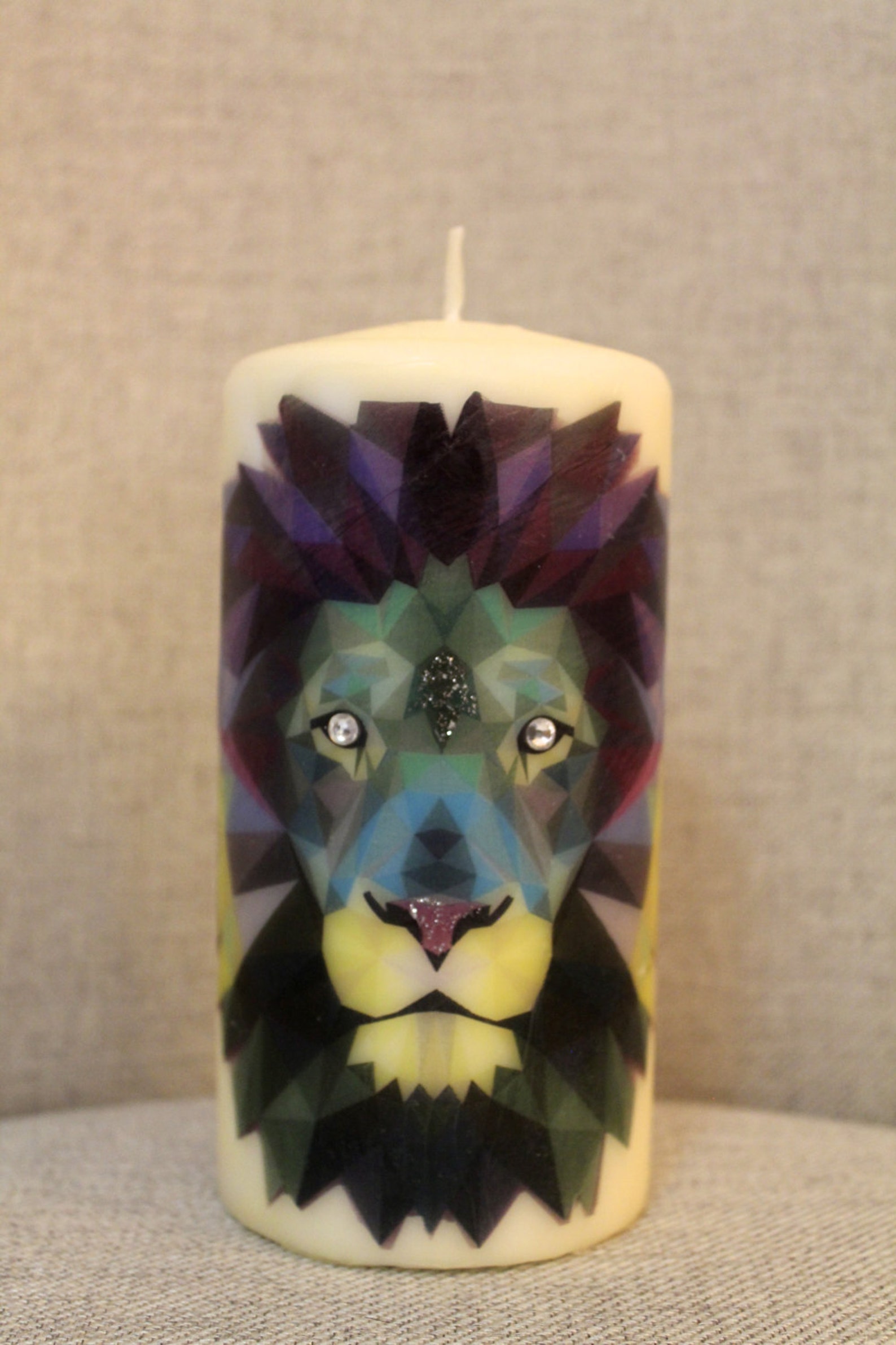Lion Candle Etsy