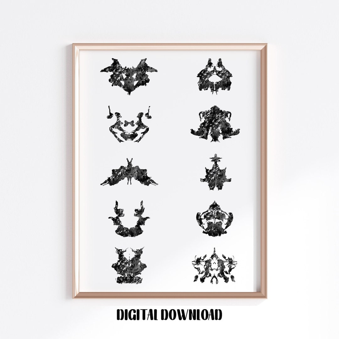 Collection of Rorschach Inkblot Tests Psychological Test Psychology ...