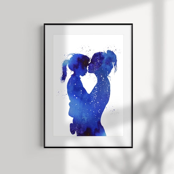 mothers love art Canvas mother and daughter print mothers love art Canvas mother and daughter print
