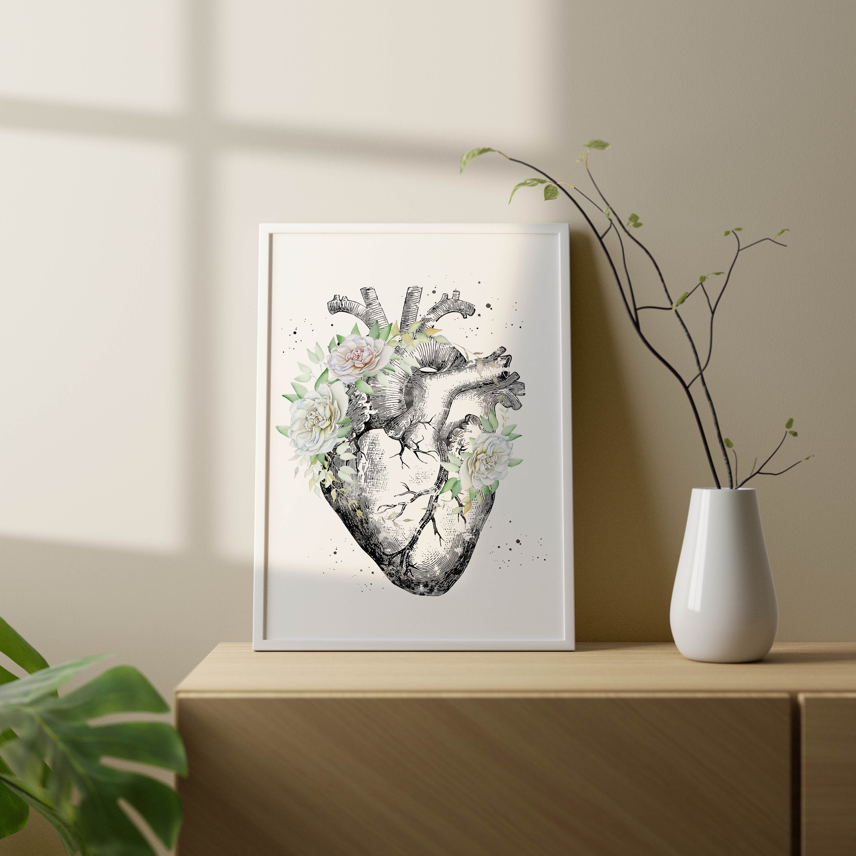 Human Heart Anatomy Art Surgery Anatomical Heart Medical Science ...