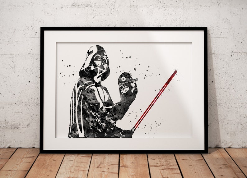 Kylo Ren Poster Wall Art Print Picture Jedi Master Darth Vader Star Wars Frame