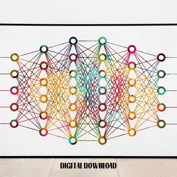 Poster Deep Learning Neural Network Poster - Etsy