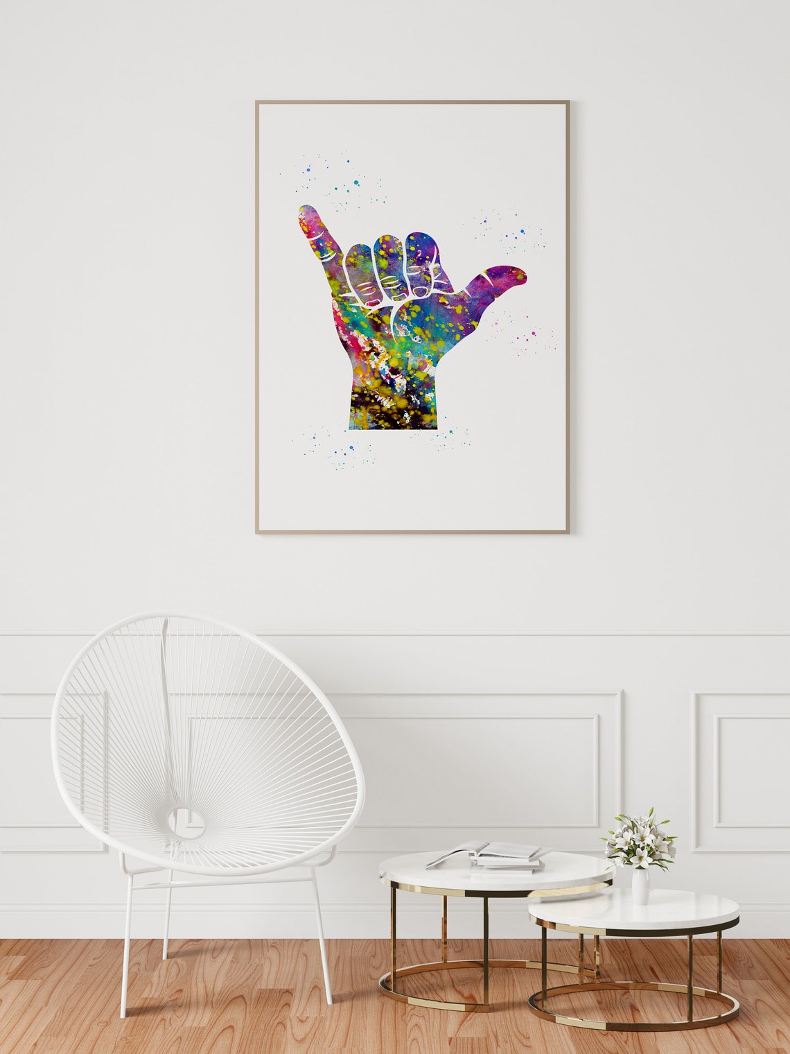 Shaka Hand Sign Hand Gesture Surf Hawaii Culture Poster - Etsy