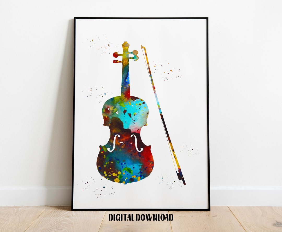 LZIMU Gitarren Leinwand Bild - Vintage Musik Poster 30x45 Cm Für Die Wanddekoration