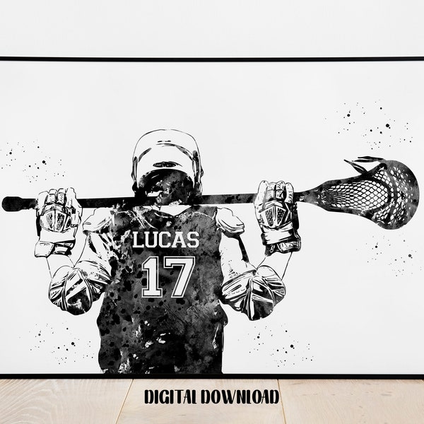 Lacrosse Wall Art Etsy