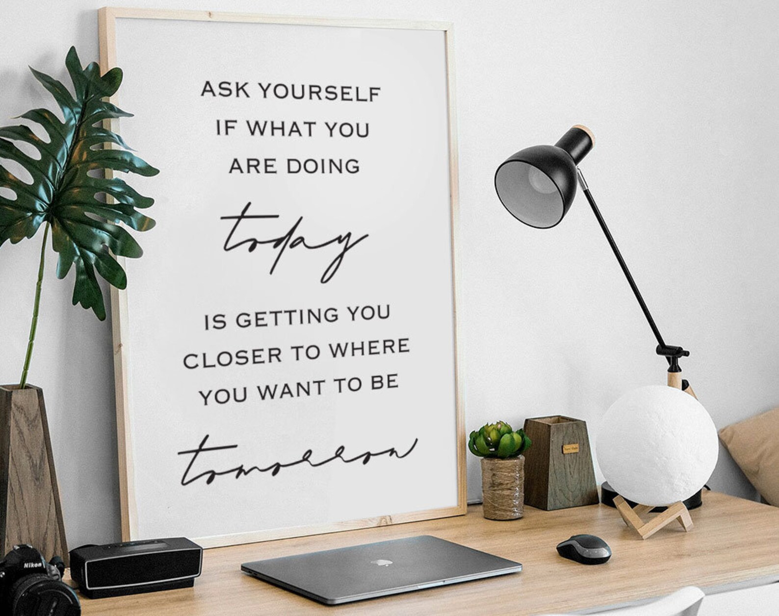 Ask Yourself Printable Home Decor Inspirational Quotes | Etsy
