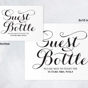 Sign the Wine Bottle. Wine Bottle Guest Book. Winery Wedding. Vineyard ...