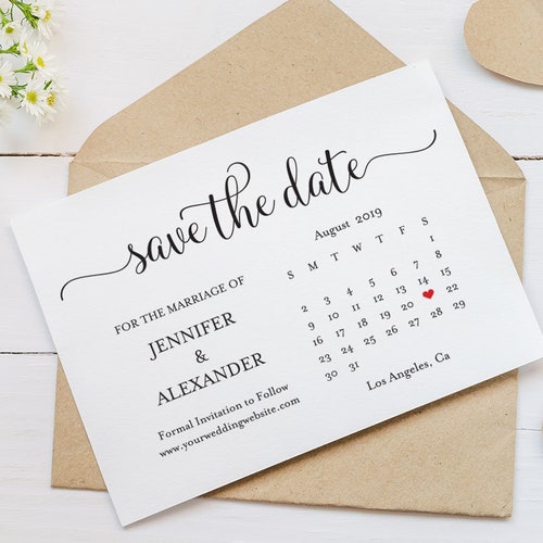 Save the Date Printable Editable Save the Date Template - Etsy