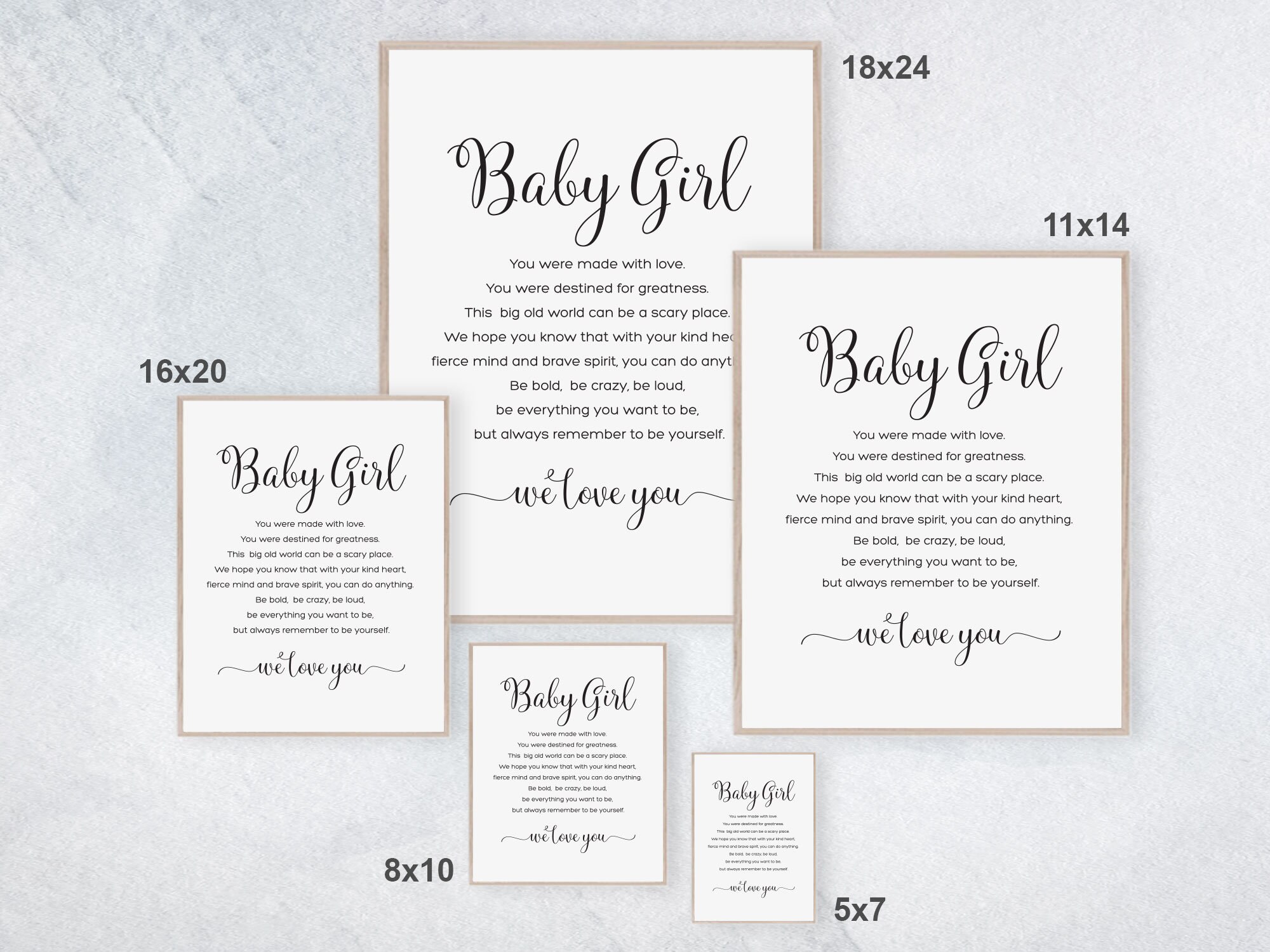 Extra Large Nursery Wall Art Sign Baby Girl Nursery Wall Art Etsy