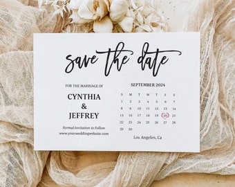 Elegant Save the Date, Printable Save the Date Wedding template, Save the date card, Instant download, Editable Templett, TOS_321