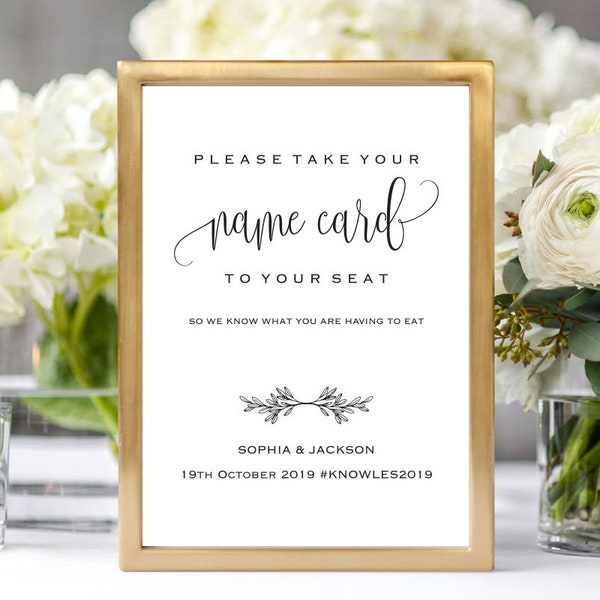 Escort Cards Sign - Etsy