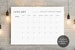 2022-2023 Big Calendar, Large Wall Calendar,Printable Monthly,Printable Calendar, 2023 Calendar,Planner, Monday and Sunday Start, TOS_42 