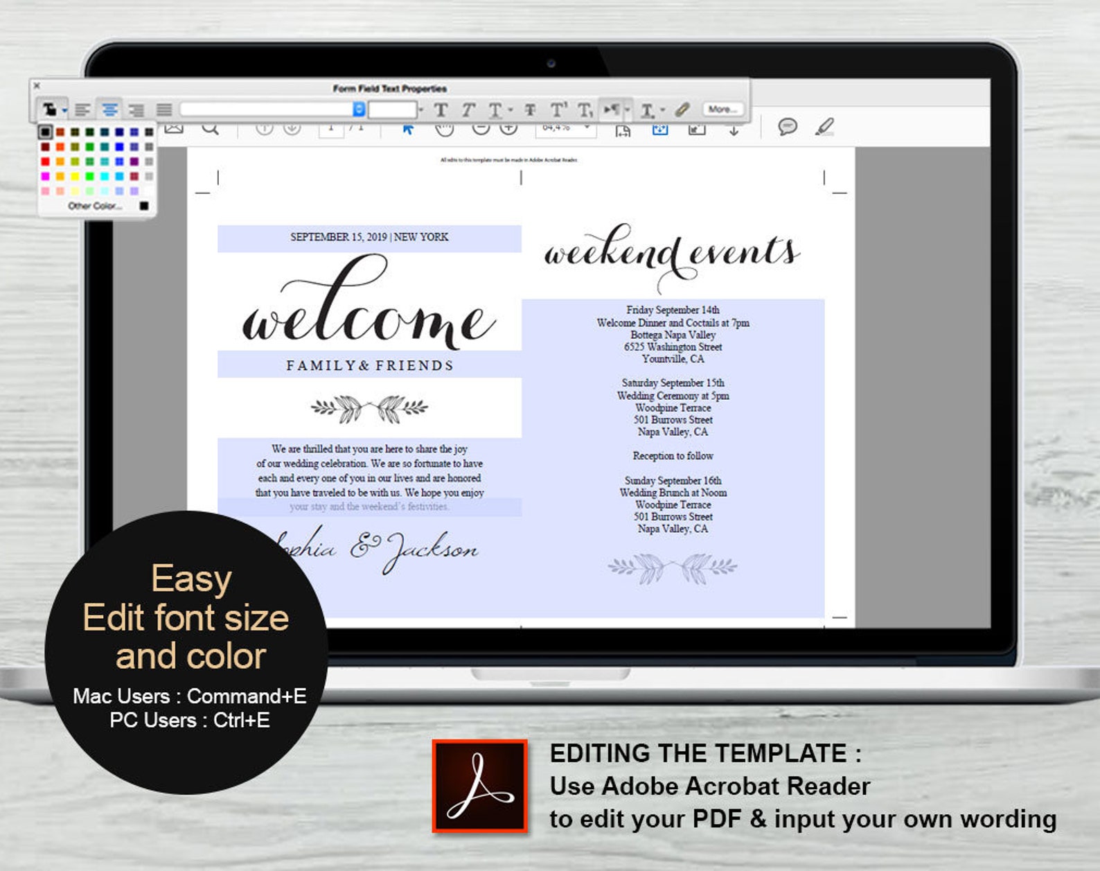 Welcome Bag Letter Template