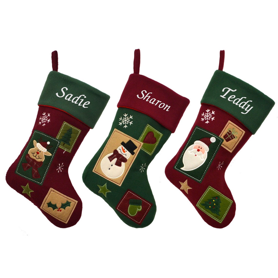 Vintage Style Christmas Stockings 