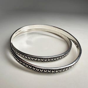 Set sterlingzilveren James Avery Texas Hearts-armbanden - gepensioneerd ontwerp