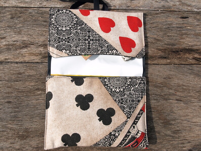 jack of clovers handmade retro pouch Soft deck of cards cotton tobacco roll pouch jack of clubs gift for him Jack of Decks 3