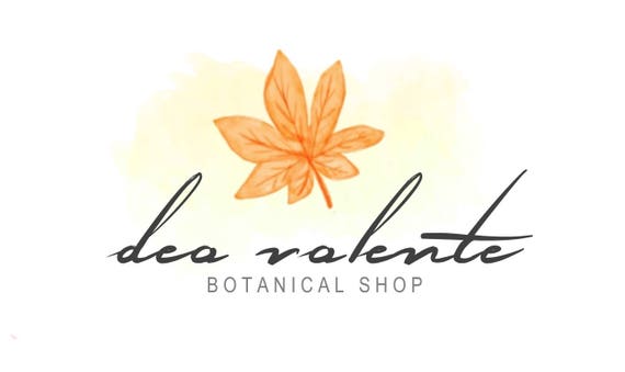 Leaf Logo Leaves Logo Nature Logo Watercolor Logo Foliage Etsy