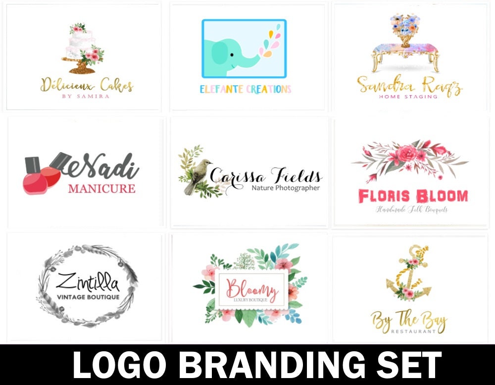 Custom Logo Package Affordable Logo Logo Branding Kit OOAK Etsy