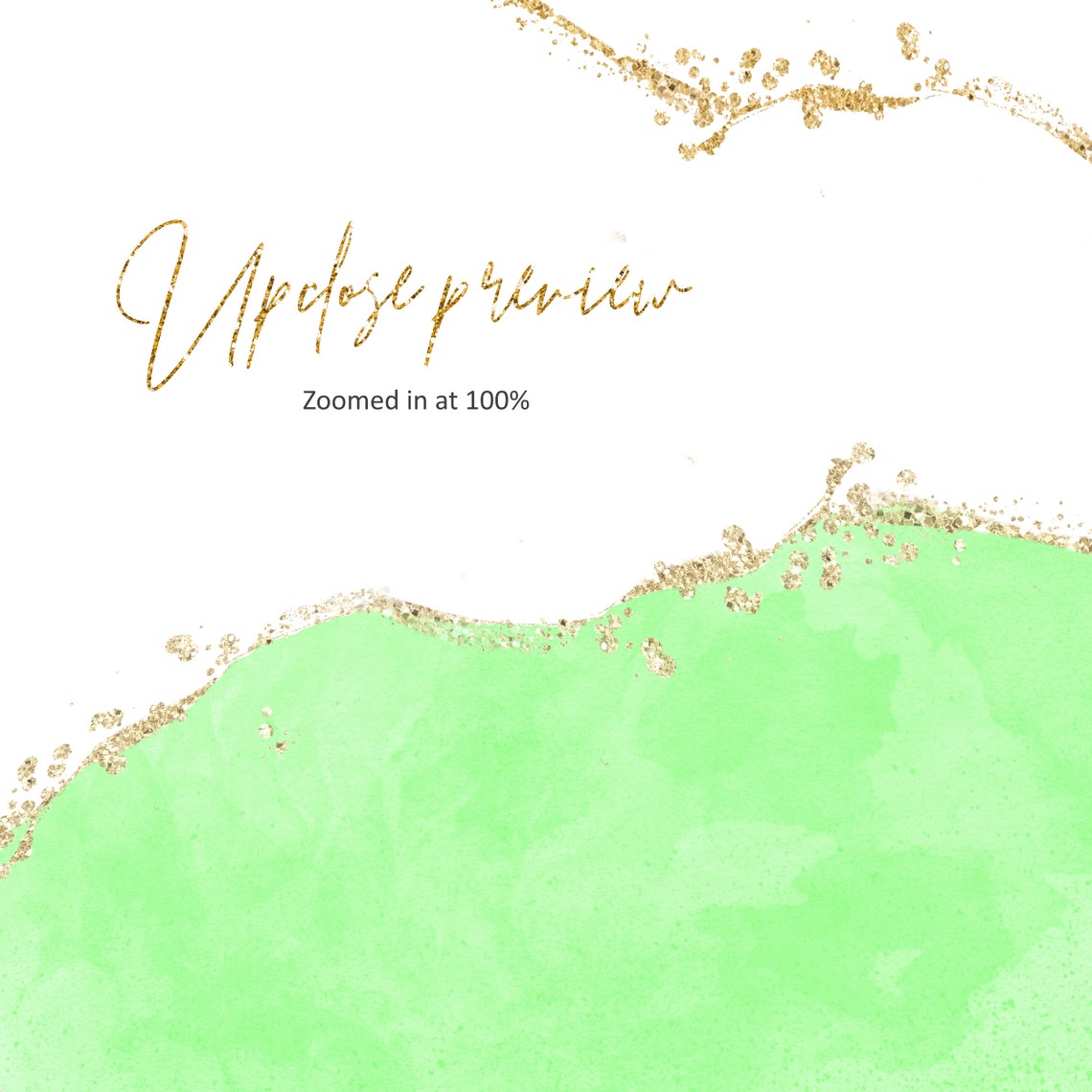 Green Borders Neon Green Clipart Green Edges Green and Etsy