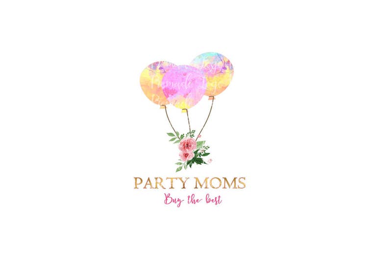 Party Logo Balloons Logo Balloon Logo Fiesta Logo Party Etsy