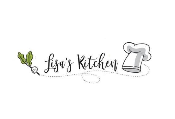 Chef Hat Logo Onion Logo Kitchen Logo Doodle Logo Logo Etsy