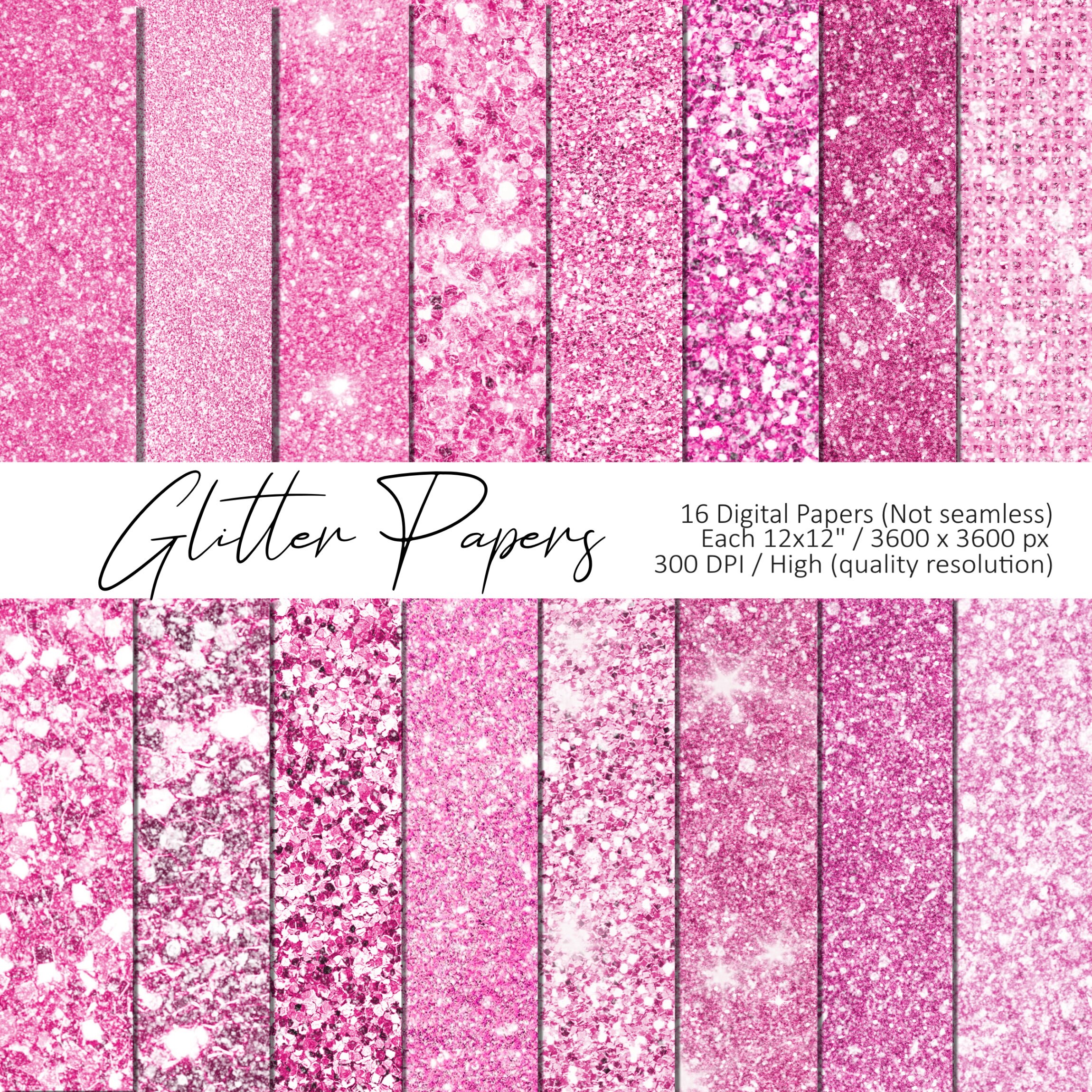 Pink Glitter Digital Paper