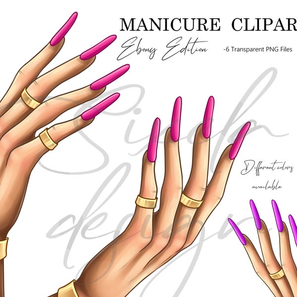 Pink nails clipart, Purple nails, Purple manicure, Nail artist, Png file, Pink manicure, Hands and bracelet, Pink nails clipart, Nail design