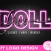 Pink Neon Logo, DIY Pink Logo, Pink Logo Design, Neon Logo, Instant ...