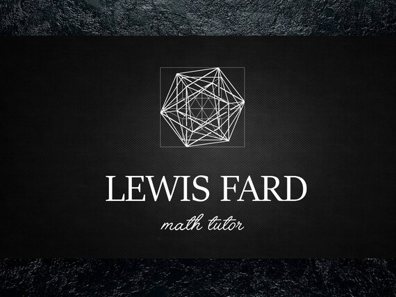 Math Watermark Geometric Logo Square Logo Octogon Logo Etsy