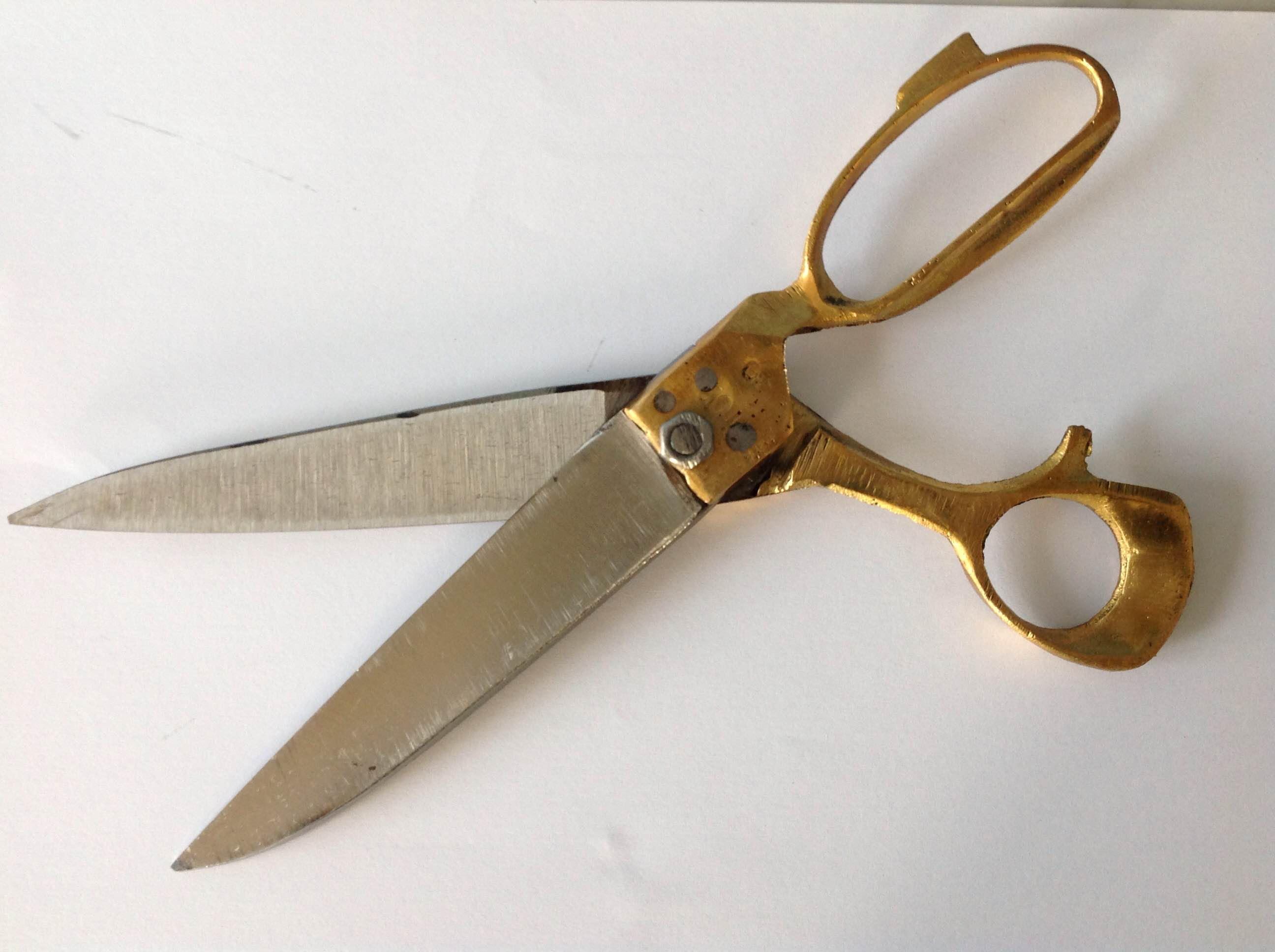 scissors Brass indian utility handmade carbon steel ciseaux | Etsy