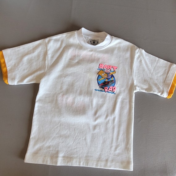 Vintage 1990's BART SIMPSON  RaD T Shirt CaRaMbA … - image 5