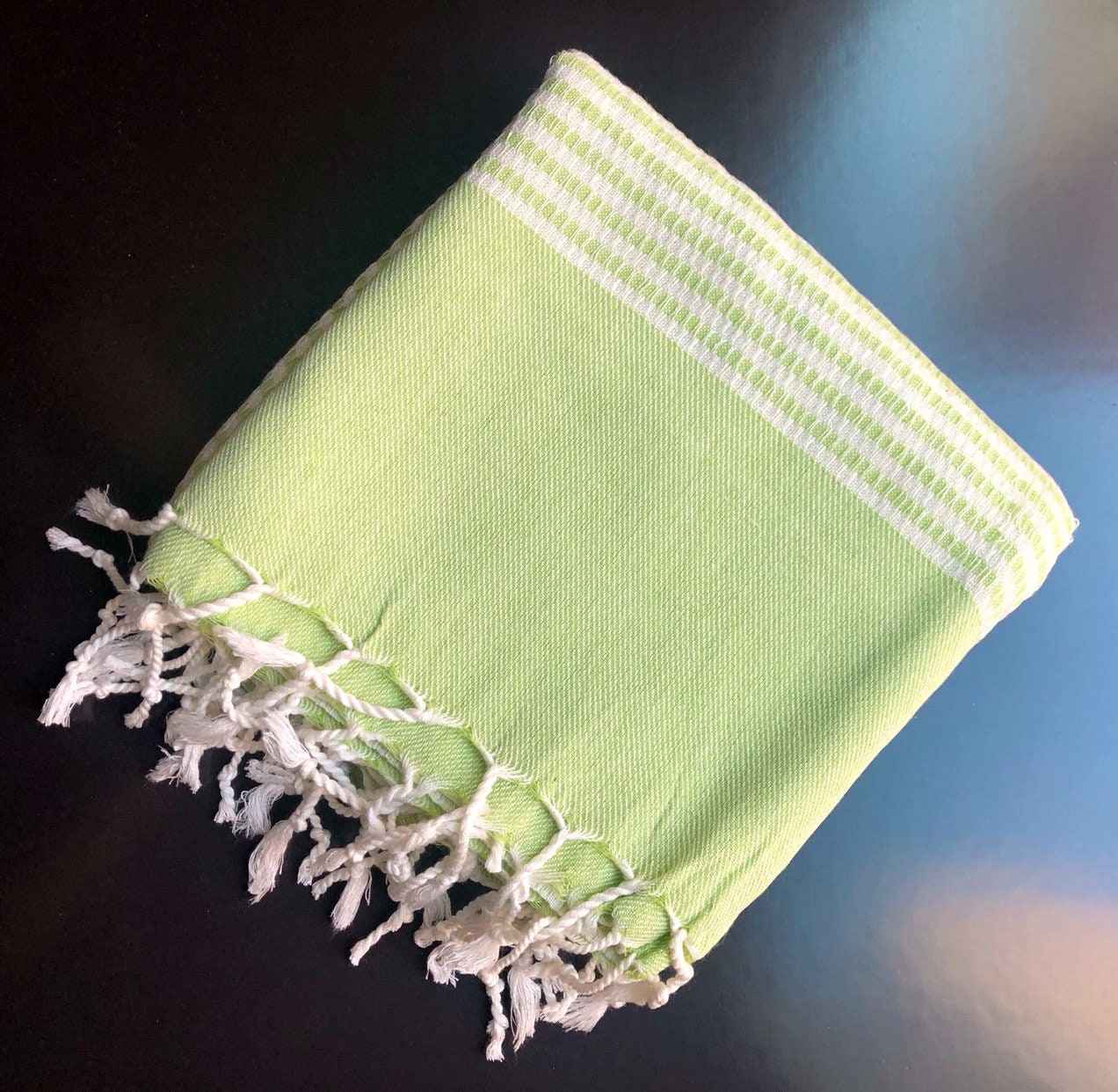 Lime Green Turkish Towel Hammam Peshtemal for Beach / Home / Etsy