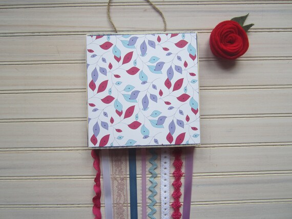 Decorative Wall Hanging With Ribbon And Lace Streamers Etsy