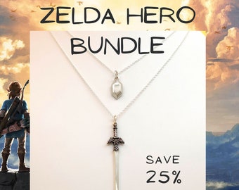 Zelda Bundle - Master Sword & Rupee Necklaces