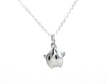 Colgante de estrella Luma de plata de ley, collar con dije inspirado en Nintendo