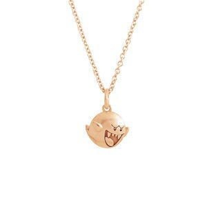 Small Rose Gold Mario Bros Boo Pendant 