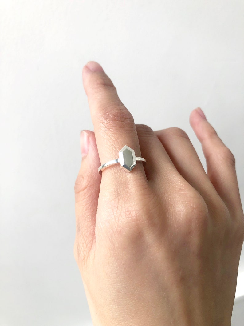 Rupee Ring, Legend of Zelda inspired Ring, Nintendo Ring, Sterling Silver Zelda Ring image 2